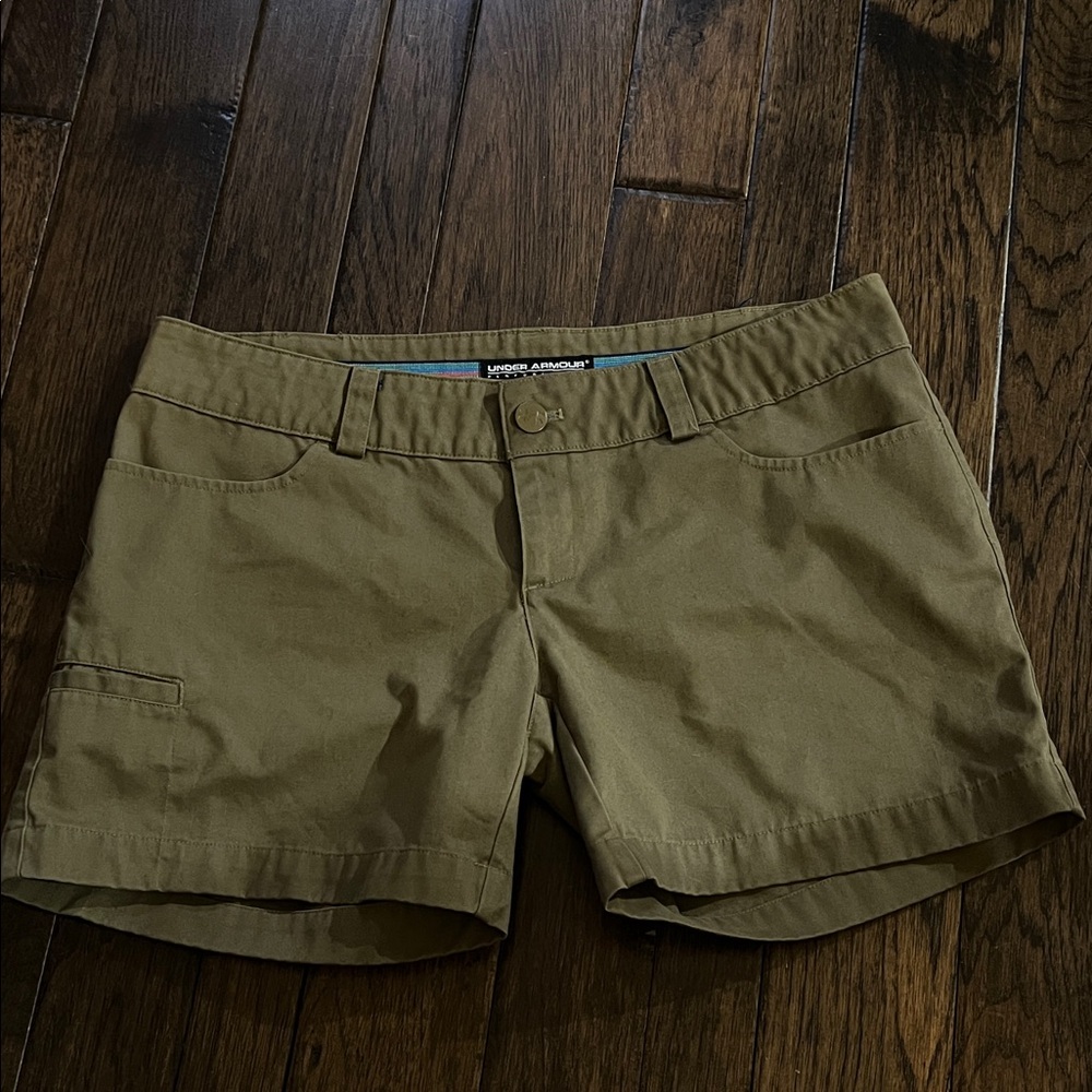 Under Armour Olive Green Women's Casual Shorts
